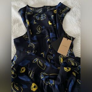 HALOGEN Women’s Madison Navy Floral Dress Size XL New